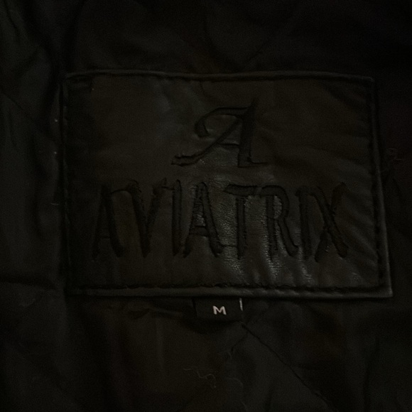 Leather jacket, size M, black - Picture 3 of 3